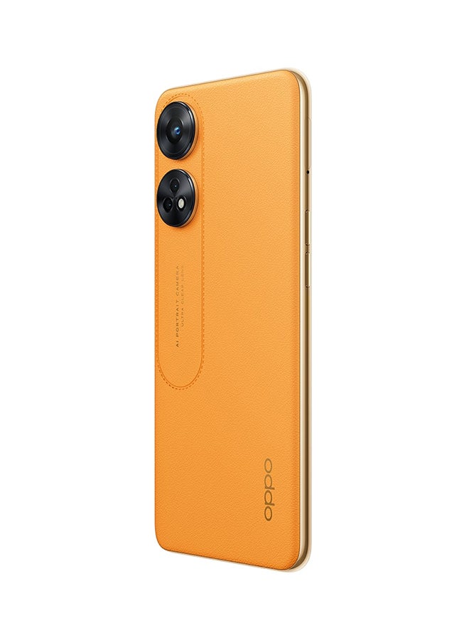 OPPO - Reno 8T Dual SIM Sunset Orange 8GB RAM 256GB 4G LTE with Free Earbuds - Middle East Version - Image 1