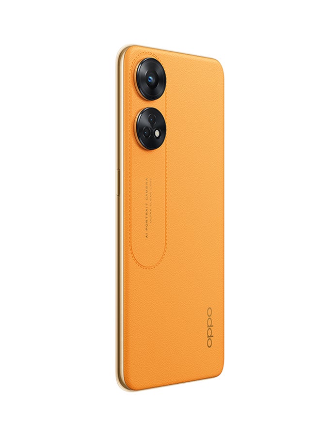 OPPO - Reno 8T Dual SIM Sunset Orange 8GB RAM 256GB 4G LTE with Free Earbuds - Middle East Version - Image 1