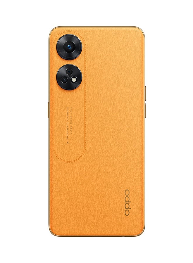 OPPO - Reno 8T Dual SIM Sunset Orange 8GB RAM 256GB 4G LTE with Free Earbuds - Middle East Version - Image 1