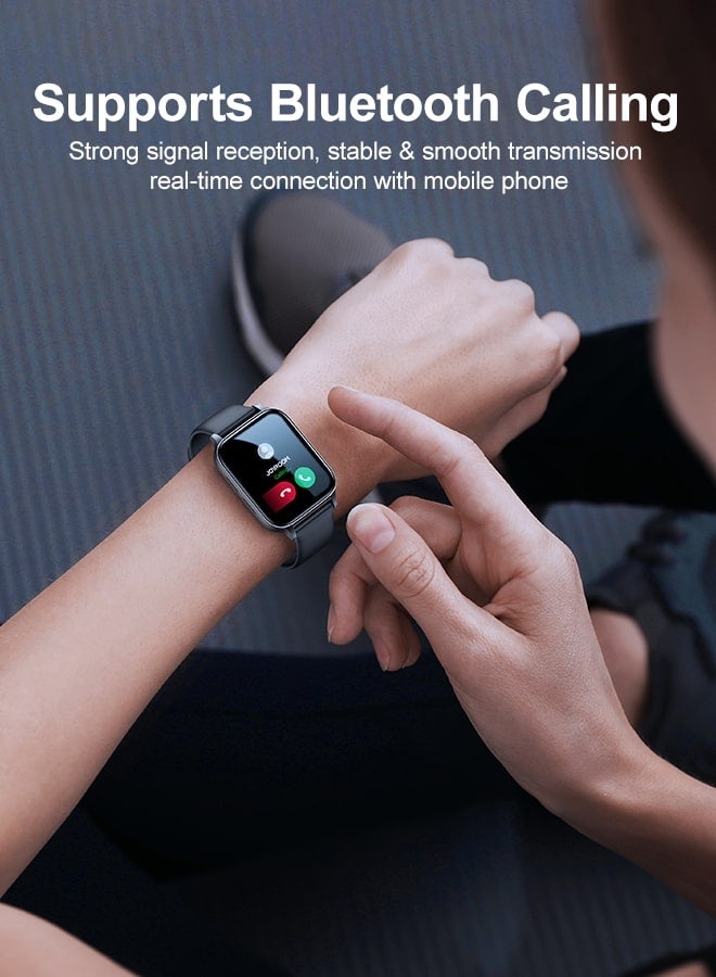 JOYROOM - 250mAh JR-FT3 PRO Brand New Upgraded Smart Watch Bluetooth Call Support Fitness Tracker 20 Sports Modes Heart Rate Sleep Tracker Customizable Dial IP68 Waterproof Smart Watch for Men Women Smart Watch Compatible with iPhone Android Phone Dark Grey - Image 1