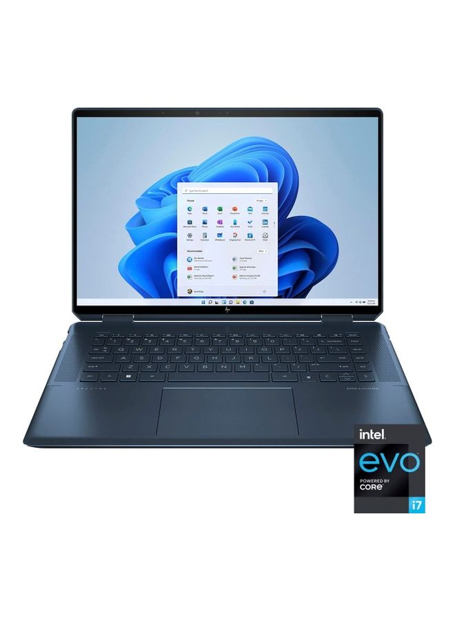 HP - Spectre x360 Laptop With 16-Inch Display, Core i7 12700H Processor/16GB RAM/1TB SSD/Intel XE Graphics/Windows 10 Pro With Pen English Nocturne blue - Image 1