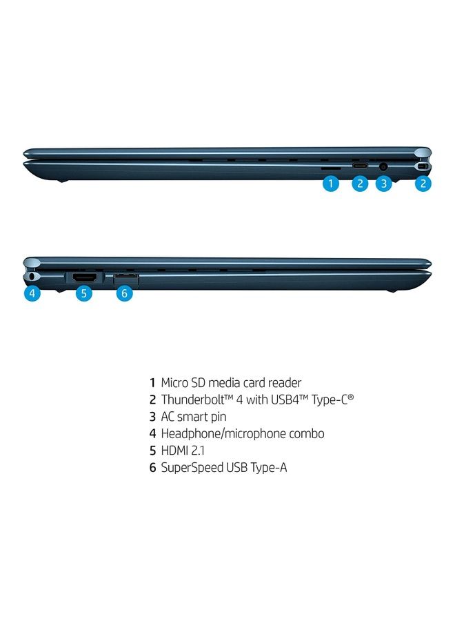 HP - Spectre x360 Laptop With 16-Inch Display, Core i7 12700H Processor/16GB RAM/1TB SSD/Intel XE Graphics/Windows 10 Pro With Pen English Nocturne blue - Image 1