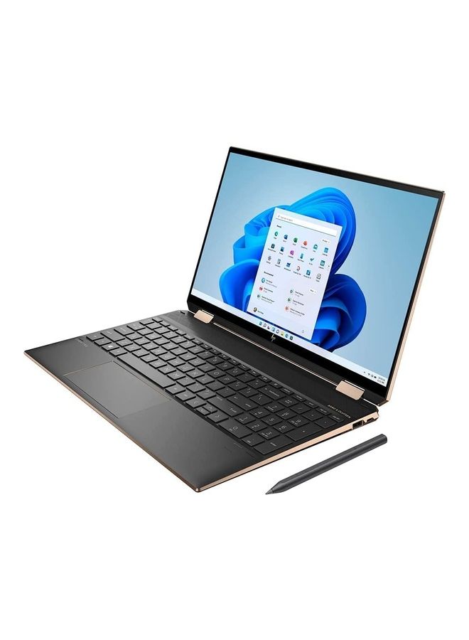 Spectre x360 Laptop With 15.6-Inch Display, Core i7 1165G7 Processor/16GB RAM/1TB SSD/Intel XE Graphics/Windows 10 English Nightfall black
