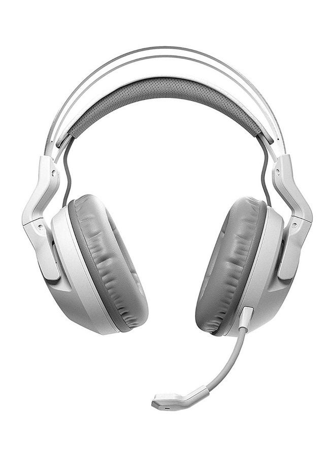 سماعة الألعاب اللاسلكية Roccat Elo 7.1 Air Surround Sound RGB باللون الأبيض