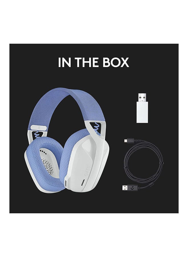 Logitech - Logitech G435 LIGHTSPEED & Bluetooth Wireless Gaming Headset - White - Image 1