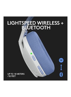 Logitech Logitech G435 LIGHTSPEED & Bluetooth Wireless Gaming Headset - White  - Image 5