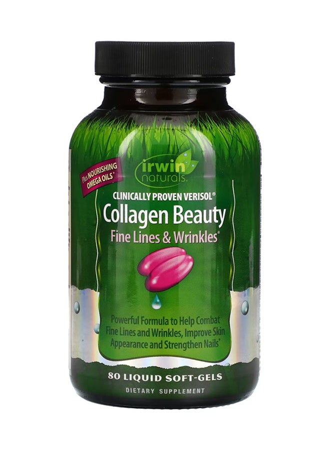 Irwin Naturals Collagen Beauty Clinically Proven Verisol - 80 Liquid Soft-Gels  - Image 1