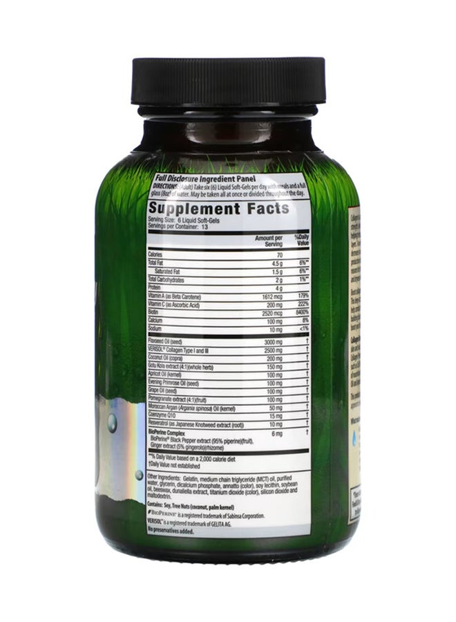 Irwin Naturals Collagen Beauty Clinically Proven Verisol - 80 Liquid Soft-Gels  - Image 2