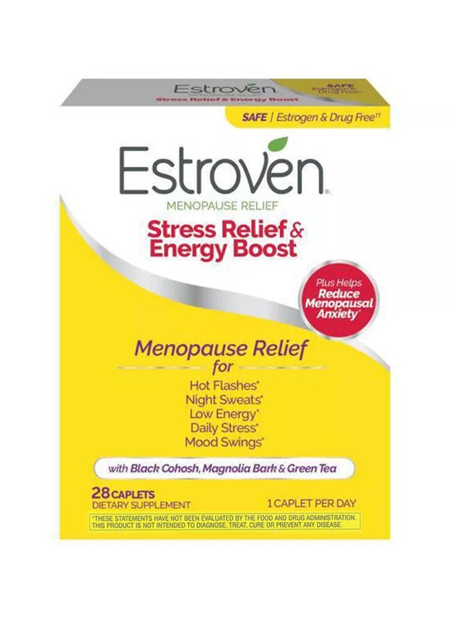 Estroven - Menopause Relief Maximum Strength Energy Supplement - 28 Caplets - Image 1