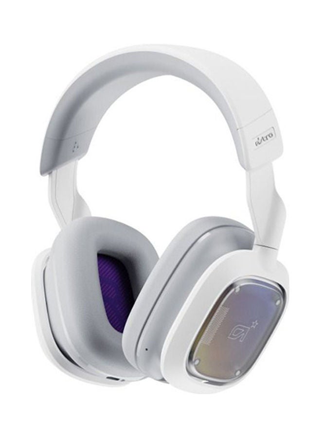 ASTRO - Logitech G Astro A30 LIGHTSPEED Wireless Gaming Headset, Bluetooth, Dolby Atmos/3D Audio compatible, Detachable Boom, 27h battery, for PS5, PS4, Xbox, Nintendo Switch, PC, Android - White/Purple, USB - Image 1