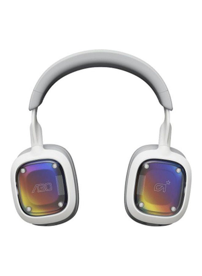 ASTRO - Logitech G Astro A30 LIGHTSPEED Wireless Gaming Headset, Bluetooth, Dolby Atmos/3D Audio compatible, Detachable Boom, 27h battery, for PS5, PS4, Xbox, Nintendo Switch, PC, Android - White/Purple, USB - Image 1