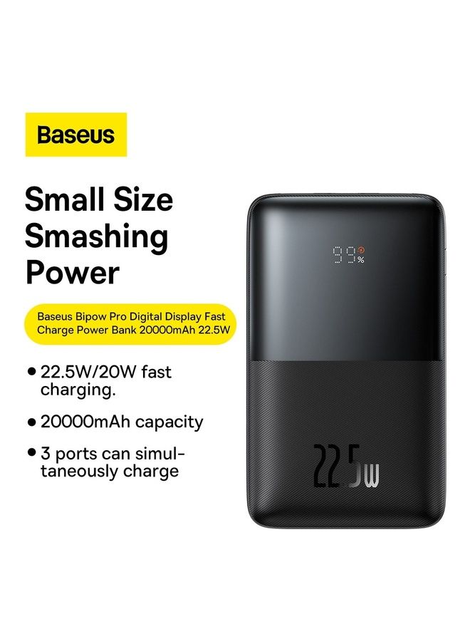 بيسوس بنك طاقة USB-C PD بقدرة 20000 مللي أمبير في الساعة، شاحن هاتف محمول، شاحن بطارية لأجهزة iPhone 14، 13، 12، iPad Pro، Galaxy S23، S23 Ultra، S23+ والمزيد مع كابل USB-C متضمن - Image 2