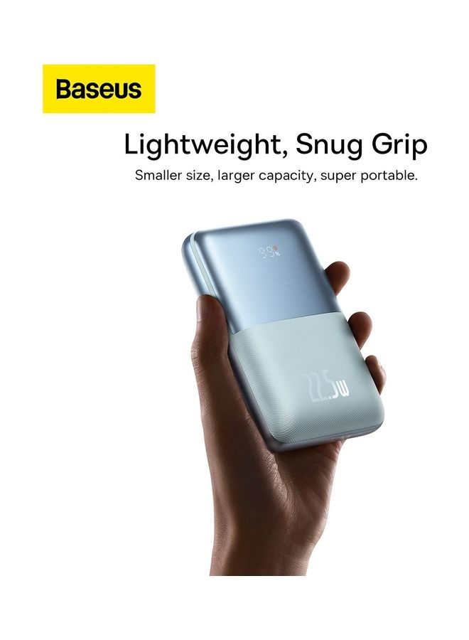 Baseus 20000 mAh USB-C PD 20000mAh Power Bank, Portable Phone Charger, Battery Charger for iPhone 14, 13, 12, iPad Pro, Galaxy S23, S23 Ultra, S23+ & More with USB-C Cable Included Blue  - Image 3