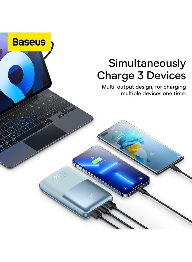 20000 mAh USB-C PD 20000mAh Power Bank, Portable Phone Charger, Battery Charger for iPhone 14, 13, 12, iPad Pro, Galaxy S23, S23 Ultra, S23+ & More with USB-C Cable Included Blue - v1676534783/N53385116A_6