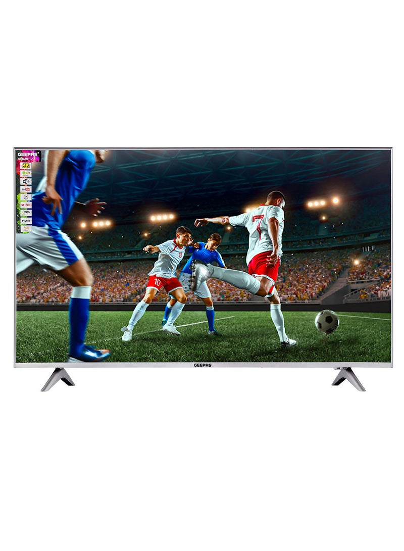 GEEPAS 50" Edgeless HD Smart LED TV with Remote Control , HDMI & USB Ports, Head Phone Jack, PC Audio In ,Wi-Fi, Android 9.0 with E-Share ,YouTube, Netflix GLED5028SEFHD Black  - Image 1