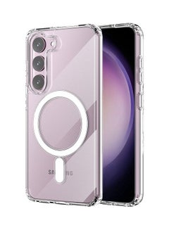 Clear Magnetic Case Compatible with MagSafe Wireless Charging Transparent Slim Cover for Samsung Galaxy S23 Clear