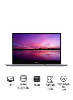 HUAWEI MateBook Laptop B3-420 With 14-Inch Display, Intel Core i5 ...