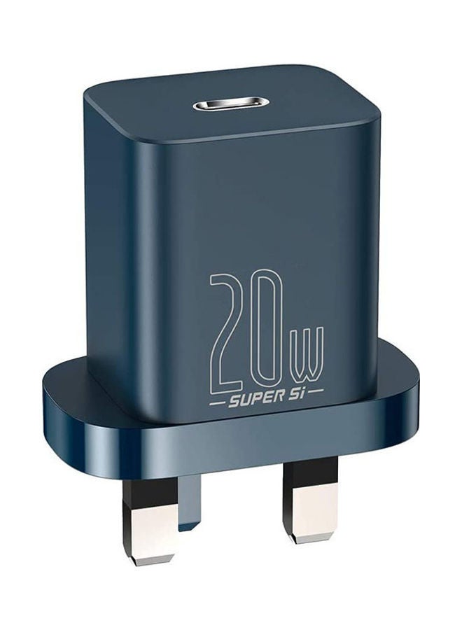Baseus Super Si Quick Charger 1C 20W UK Blue - Image 1