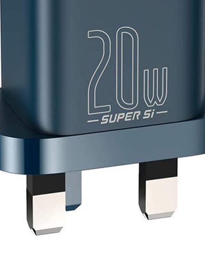 Baseus Super Si Quick Charger 1C 20W UK Blue - Image 5