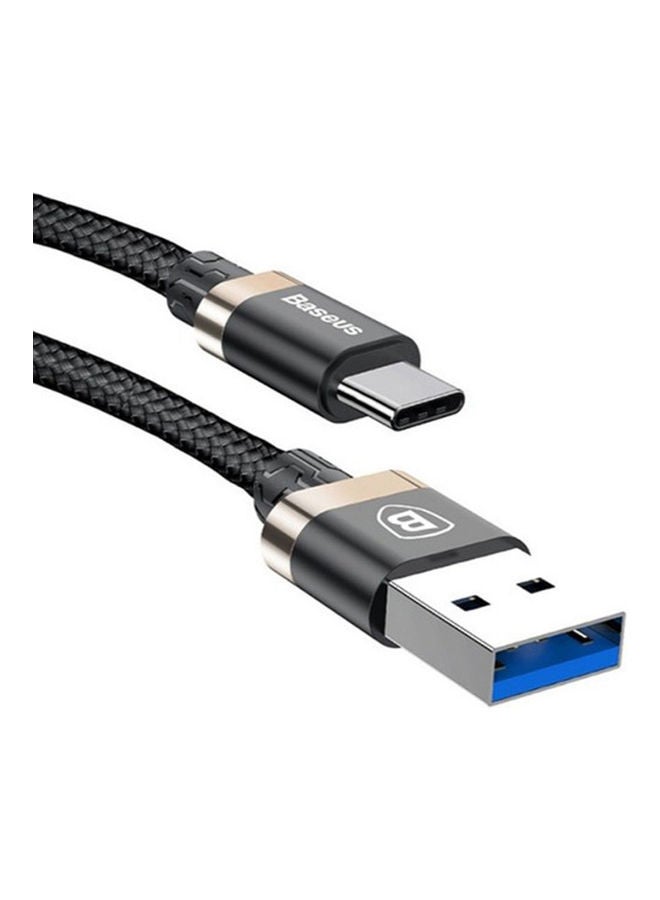 Baseus Golden Belt Series USB3.0 Cable For Type-C 3A 1.5M Black+Gold - Image 2