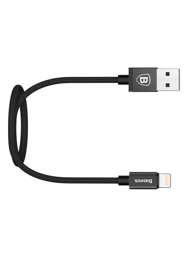 Baseus Simple Version of AntiLa Series MFI Metal Charging Cable 1.8M For Apple Black - Image 2