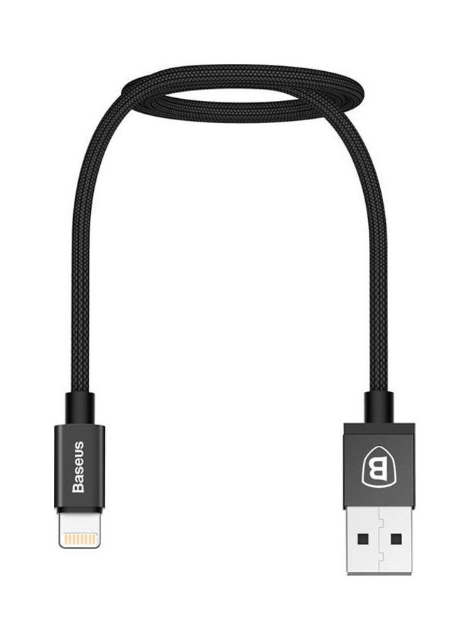 Baseus Simple Version of AntiLa Series MFI Metal Charging Cable 1.8M For Apple Black - Image 3