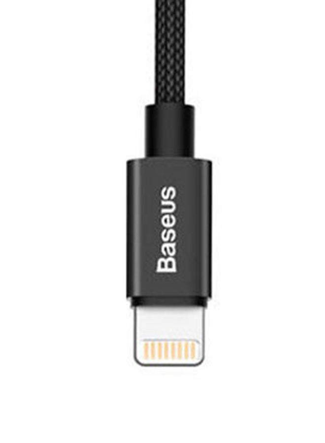 Baseus Simple Version of AntiLa Series MFI Metal Charging Cable 1.8M For Apple Black - Image 5