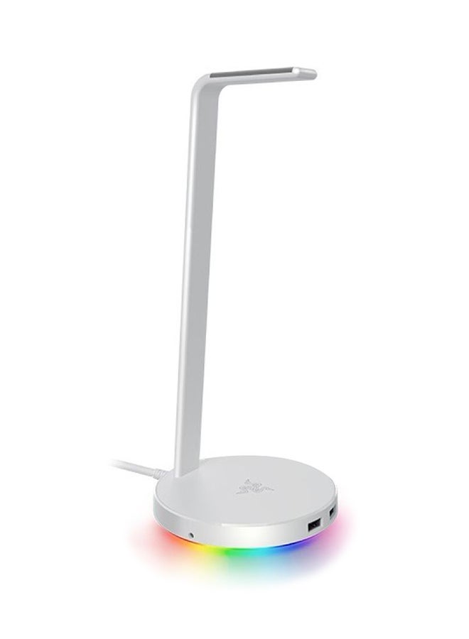 RAZER Base Station V2 Chroma Headset Stand / Chroma RGB Headset Holder With 2 USB 3.1 Ports Support 7.1 Surround Sound / Silver - Image 1