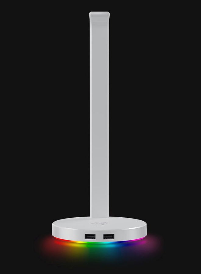 RAZER Base Station V2 Chroma Headset Stand / Chroma RGB Headset Holder With 2 USB 3.1 Ports Support 7.1 Surround Sound / Silver - Image 3