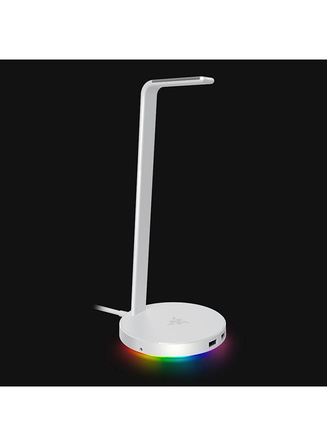 RAZER Base Station V2 Chroma Headset Stand / Chroma RGB Headset Holder With 2 USB 3.1 Ports Support 7.1 Surround Sound / Silver - Image 5