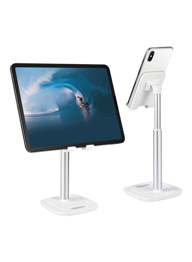 Adjustable Stand For Phone And Tablet 4-10 Inch White/Silver