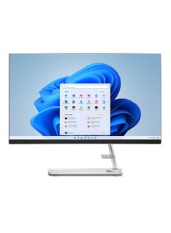 Lenovo IdeaCentre AIO 3 24IAP7 With 23.8-Inch Touch Full HD Display, Core i3-1220P Processor/8GB RAM/512GB SSD/Intel UHD Graphics/Windows 11 Home/ English/Arabic White  - Image 1