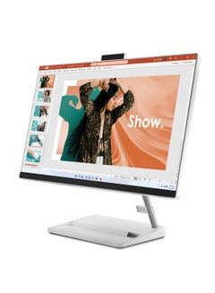 Lenovo IdeaCentre AIO 3 24IAP7 With 23.8-Inch Touch Full HD Display, Core i3-1220P Processor/8GB RAM/512GB SSD/Intel UHD Graphics/Windows 11 Home/ English/Arabic White  - Image 3