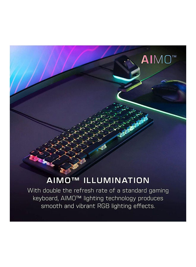 TURTLE BEACH - Roccat Vulcan II Mini US Layout Linear red switch Gaming keyboard - Black - Image 1