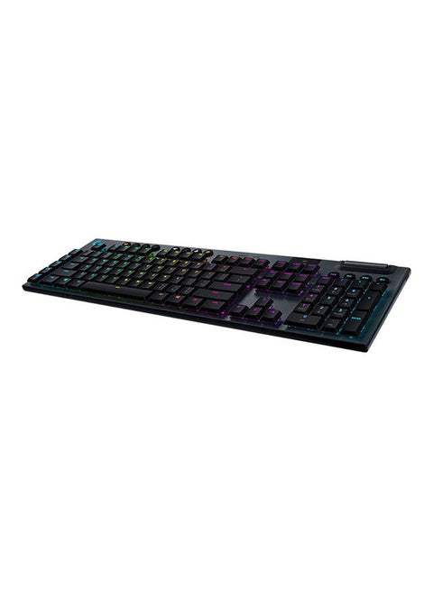 Logitech G915 Lightspeed Wireless Mechanical Gaming Keyboard With Low Profile Linear Key Switches, Lightsync Rgb, Ultra Thin Design, 30+ Hours Battery Life, Qwerty UK Layout - Black