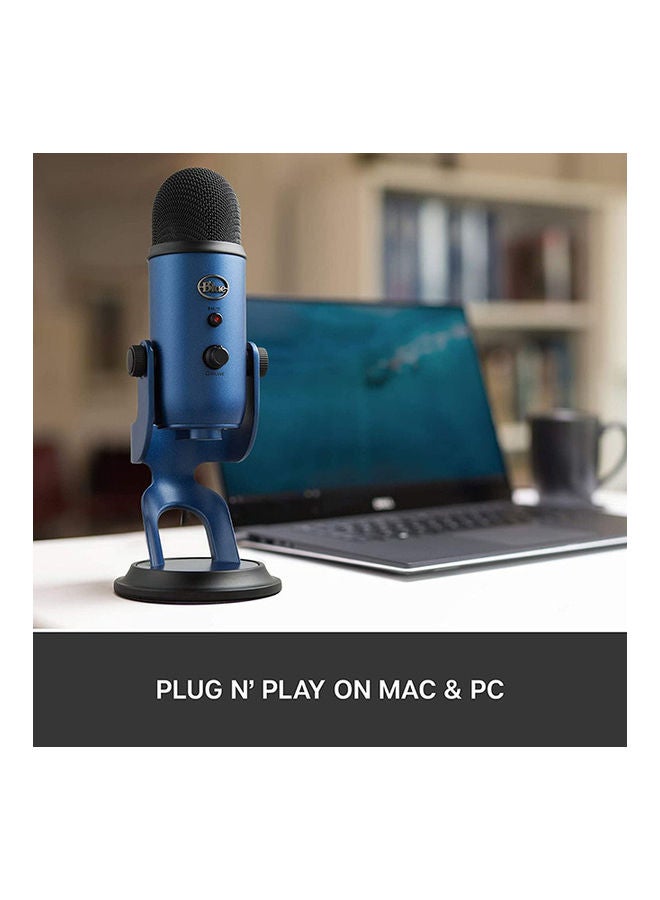 Logitech - Logitech Yeti Premium Multi-Pattern USB Microphone - Blue - Image 1