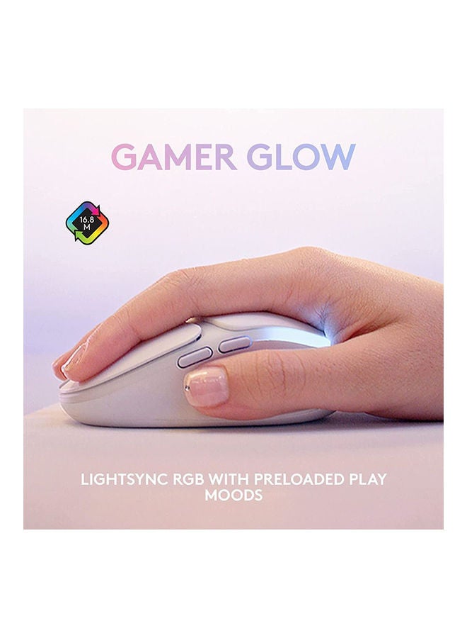 Logitech - Logitech G705 Wireless Gaming Mouse (Aurora Collection) - White Mist - Image 1