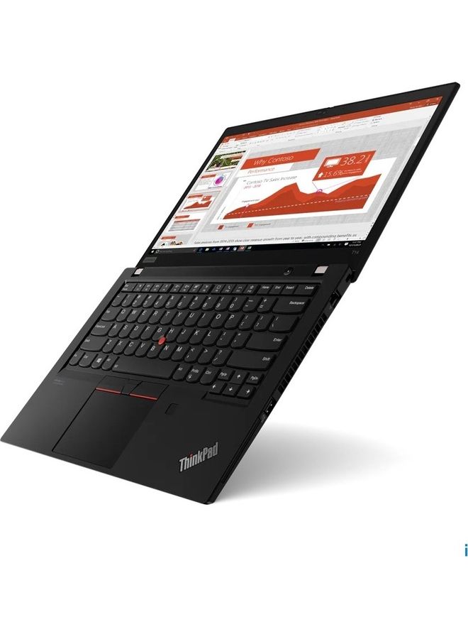 Lenovo T14, i7-1165G7, 8GB Base DDR4,512GB SSD M.2 2280 NVMe, Integrated, Win10 Pro 64, 14.0" FHD IPS 300nits, 720p HD Cam, Intel AX201 2x2AX+BT, WWAN Upgradable, Y-SCR,Y-FPR,3 Cell 50Whr, 65W USB-C 3PIN-UK, English/Arabic Black  - Image 2