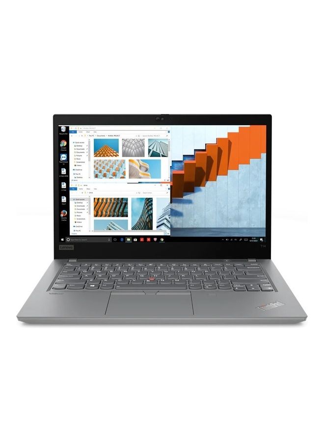 Lenovo T14, i7-1165G7, 8GB Base DDR4,512GB SSD M.2 2280 NVMe, Integrated, Win10 Pro 64, 14.0" FHD IPS 300nits, 720p HD Cam, Intel AX201 2x2AX+BT, WWAN Upgradable, Y-SCR,Y-FPR,3 Cell 50Whr, 65W USB-C 3PIN-UK, English/Arabic Black  - Image 3