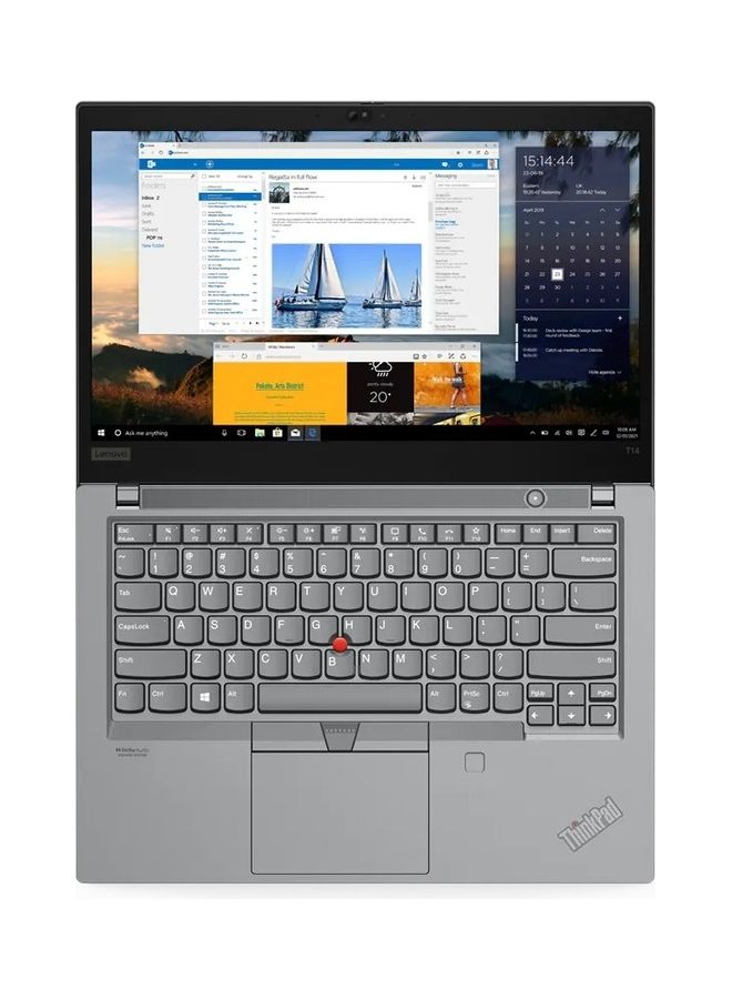 Lenovo T14, i7-1165G7, 8GB Base DDR4,512GB SSD M.2 2280 NVMe, Integrated, Win10 Pro 64, 14.0" FHD IPS 300nits, 720p HD Cam, Intel AX201 2x2AX+BT, WWAN Upgradable, Y-SCR,Y-FPR,3 Cell 50Whr, 65W USB-C 3PIN-UK, English/Arabic Black  - Image 4