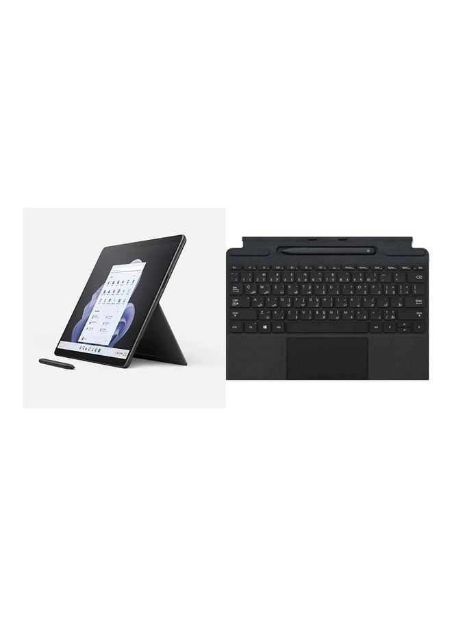 Microsoft Surface Pro 9 QIL-00025 Laptop With 13-Inch PixelSense Display, Core i7-1255U Processor/16GB RAM/256GB SSD/Integrated Graphics/Windows 11 Home With Keyboard And Slim Pen 2 English Graphite  - Image 1