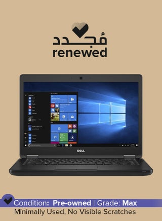 Renewed - Latitude 5480 Laptop With 14-Inch Display,Intel Core i5 Processor/7th Gen/8GB RAM/256GB SSD/Intel HD Graphics 620 English/Arabic Black - v1676612549/N53385335A_1