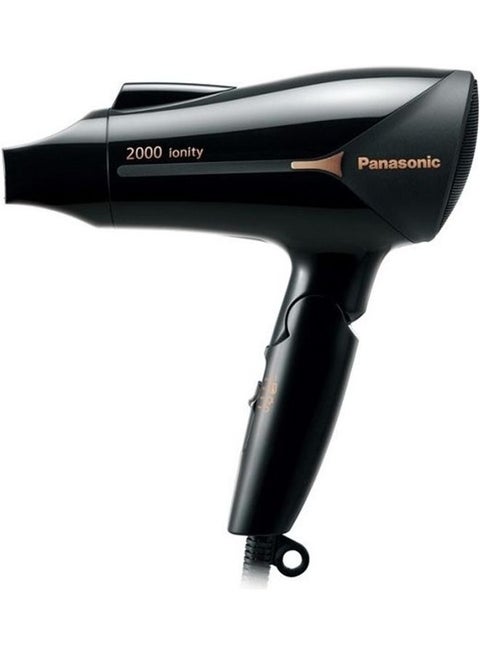 2000W Powerful Ionity Hair Dryer With 11Mm Concentrator Nozzle For Fast Drying And Smooth Finish, Eh-Ne66 Black