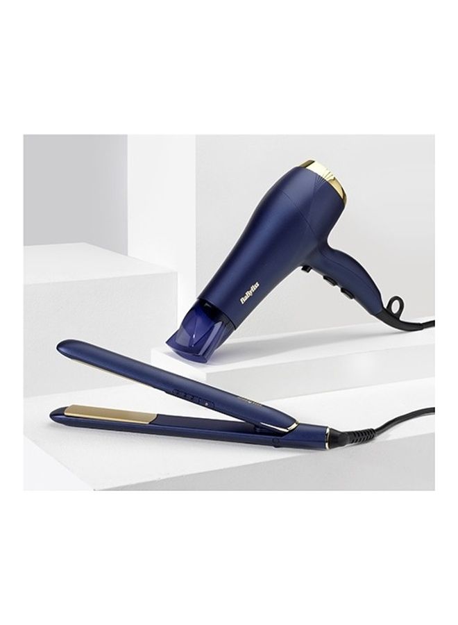 babyliss - Hair Straightener, Up To 235°, 3 Digital Heat Settings, Fast Heat Up, Floating Plates, Titanium Ceramic Coated Plates, Multi Voltage, Auto Shut Off, 2516Psde Blue - Image 1