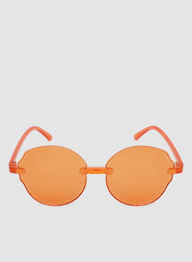 Women's Sunglass With Durable Frame Lens Color Orange Frame Color Orange - Image 1