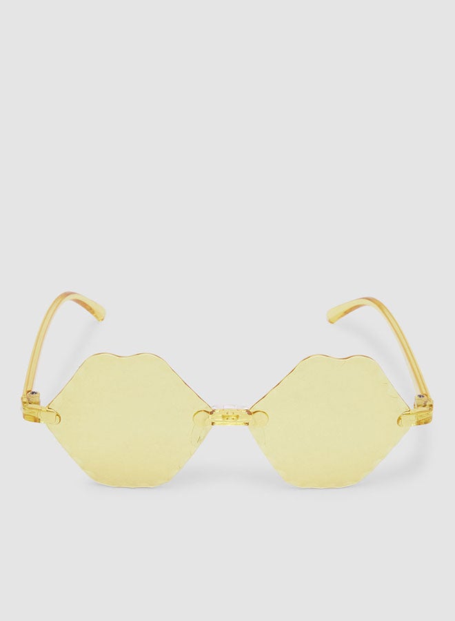 Women's Sunglass With Durable Frame Lens Color Yellow Frame Color Yellow - Image 1