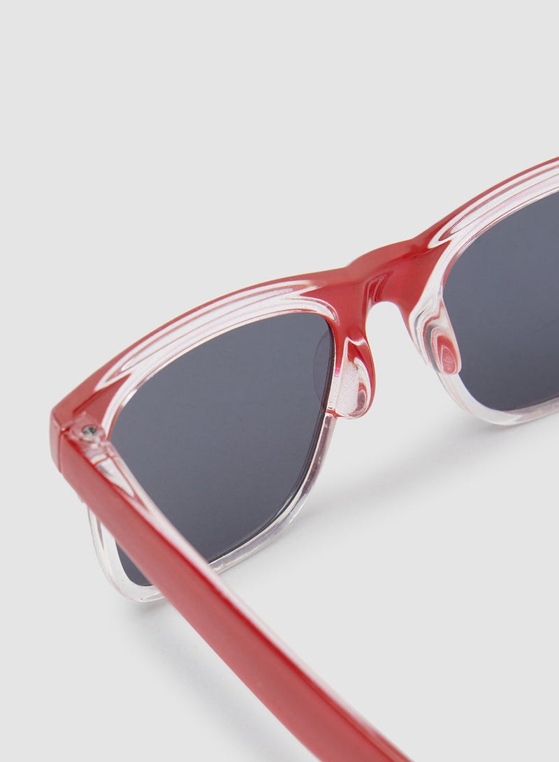 Women's Sunglass With Durable Frame Lens Color Grey Frame Color Maroon - Image 2