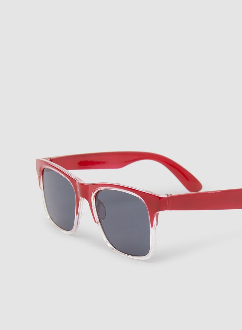 Women's Sunglass With Durable Frame Lens Color Grey Frame Color Maroon - Image 3