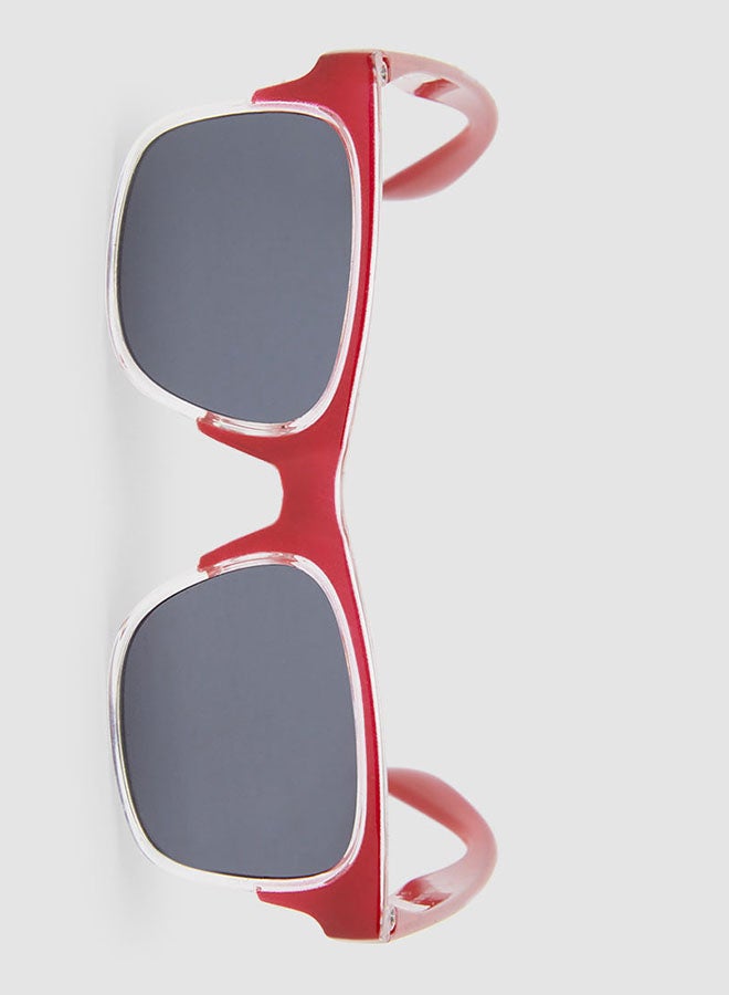 Women's Sunglass With Durable Frame Lens Color Grey Frame Color Maroon - Image 5