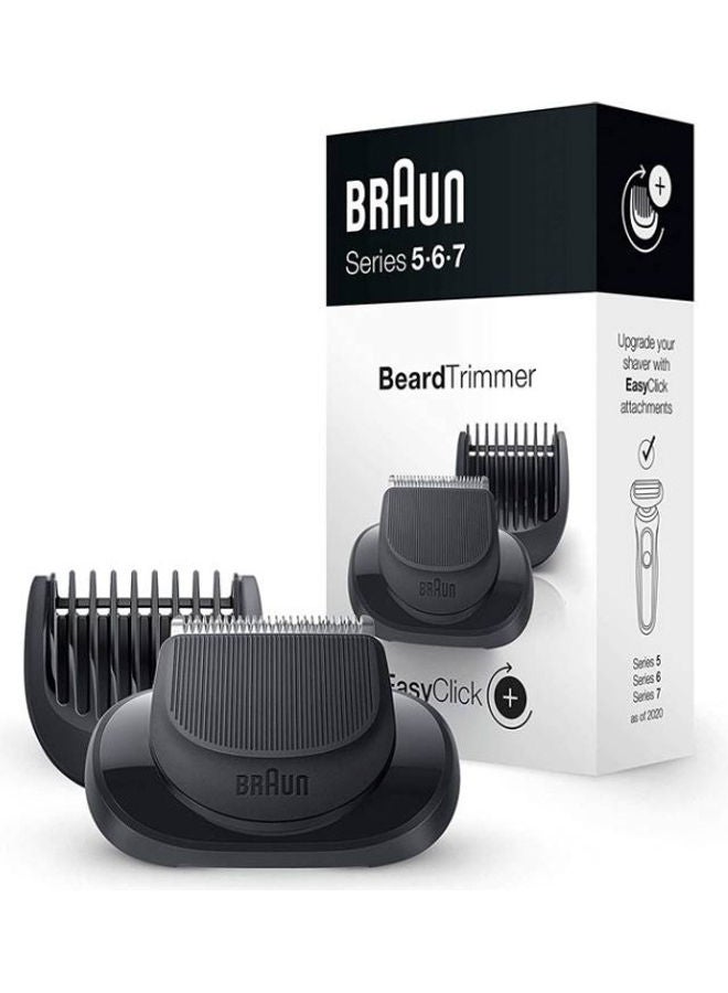 BRAUN - Easy Click Trimmer Attachment For New Generation Series 5 6 And 7 Electric Shaver With Five Different Lengths For Beard Styling 8 x 6.5 x 16cm - Image 1